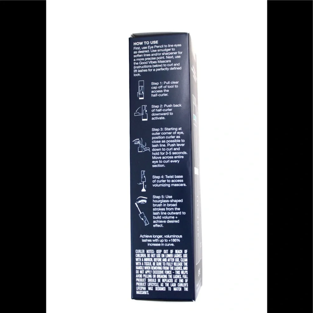 TreStiQue Mascara, Lash Curler, Eyeliner Duo Black
